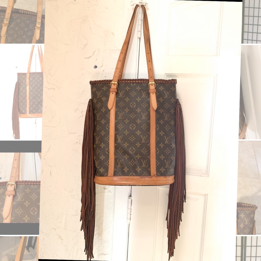 Authentic Louis Vuitton Bucket GM bag revamped.